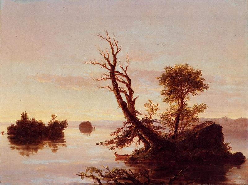 Thomas Cole American Lake Scene oil painting picture